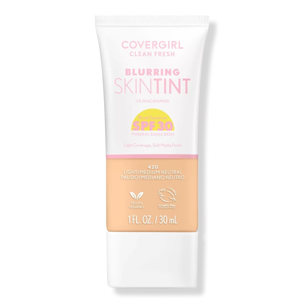 New! COVERGIRL Clean Fresh Blurring Skin Tint SPF 30 Color 430